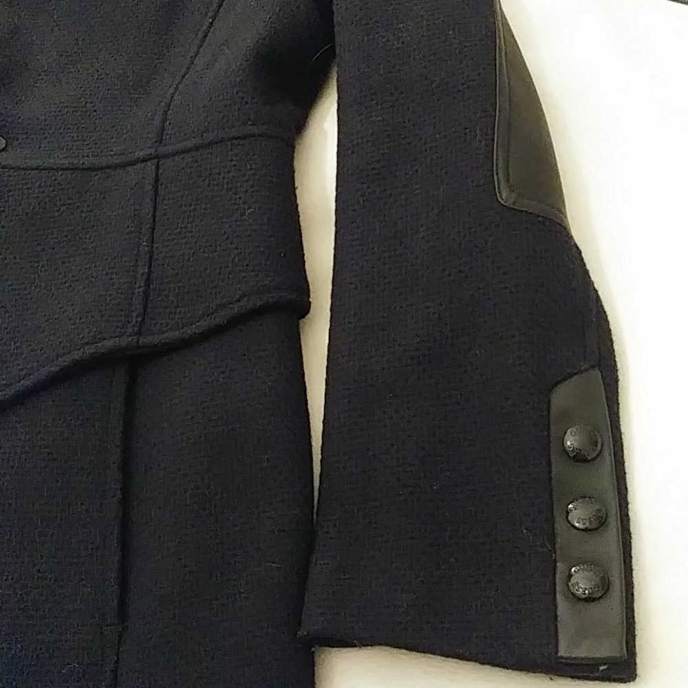 GUESS Tweed Riding Jacket (Navy&black) - Picture 6 of 11